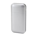 Cigarette Case Height Adjustable Thick Thin Cigarettes Dual Use Lighter Split Cigarette Case Holder Silver