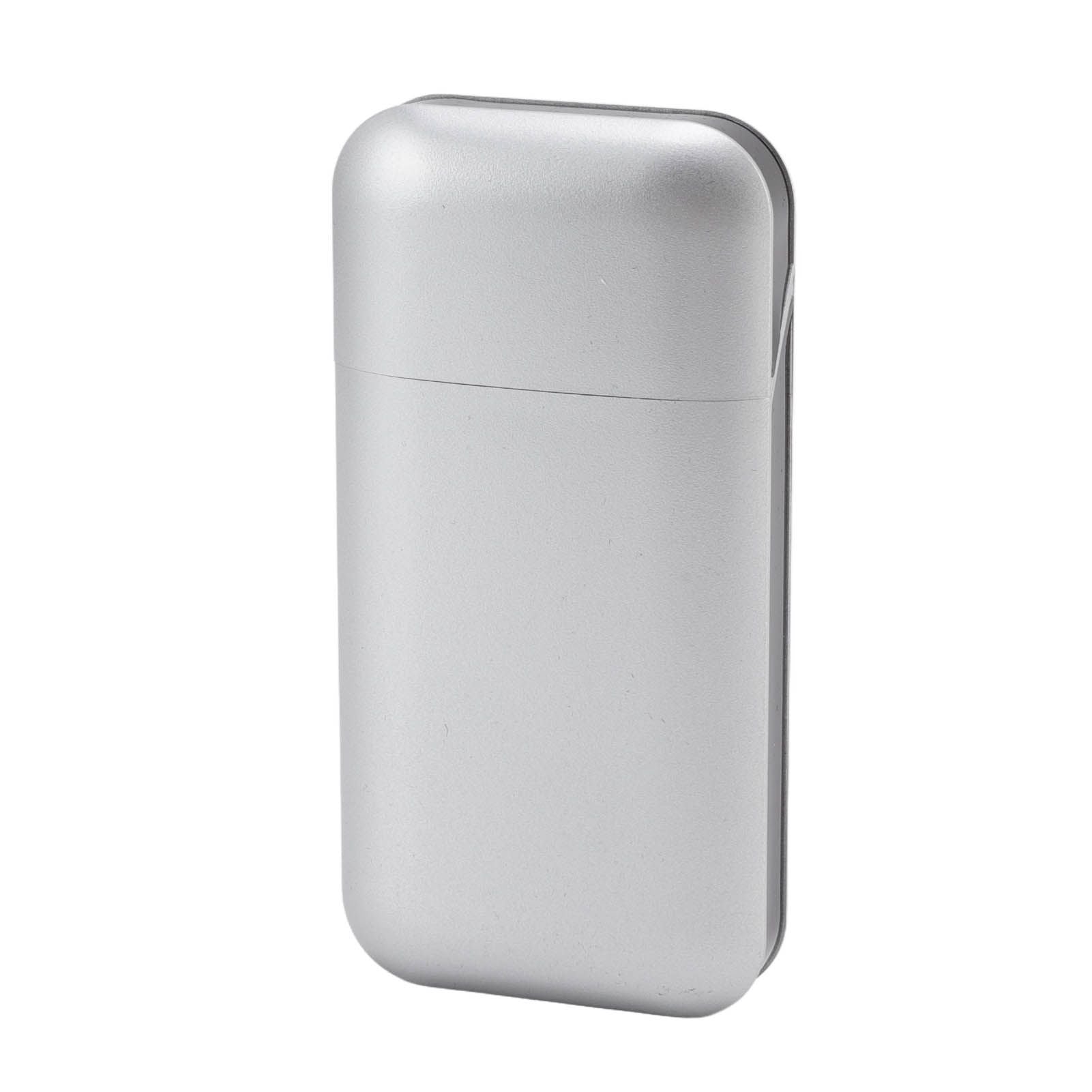 Cigarette Case Height Adjustable Thick Thin Cigarettes Dual Use Lighter Split Cigarette Case Holder Silver