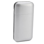 Cigarette Case Height Adjustable Thick Thin Cigarettes Dual Use Lighter Split Cigarette Case Holder Silver