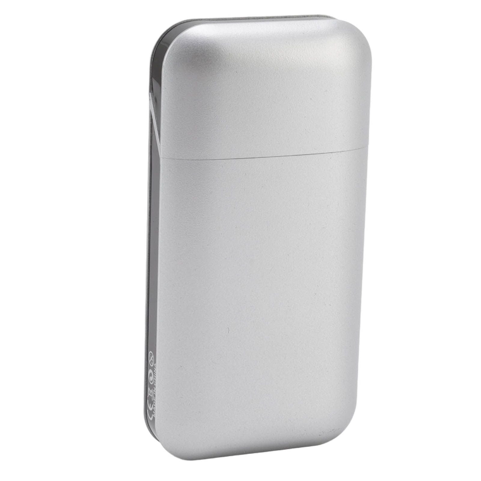 Cigarette Case Height Adjustable Thick Thin Cigarettes Dual Use Lighter Split Cigarette Case Holder Silver