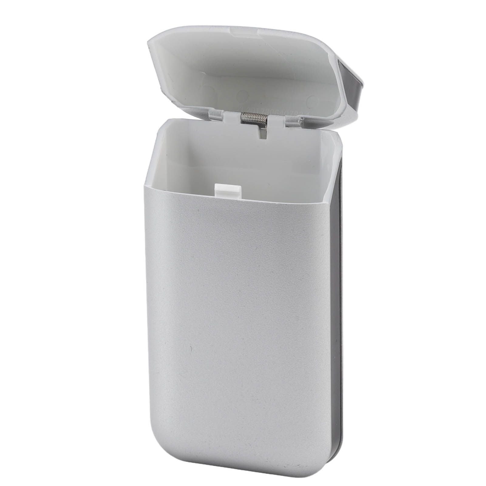 Cigarette Case Height Adjustable Thick Thin Cigarettes Dual Use Lighter Split Cigarette Case Holder Silver