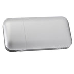 Cigarette Case Height Adjustable Thick Thin Cigarettes Dual Use Lighter Split Cigarette Case Holder Silver