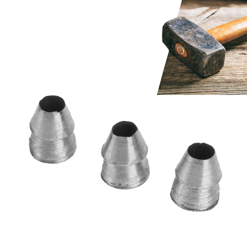 20pcs Safety Round Handle Wedges Steel Hammer Handle Splitting Wedge Set for Axe Claw Hammer Sledge Diameter 10mm / 0.39in