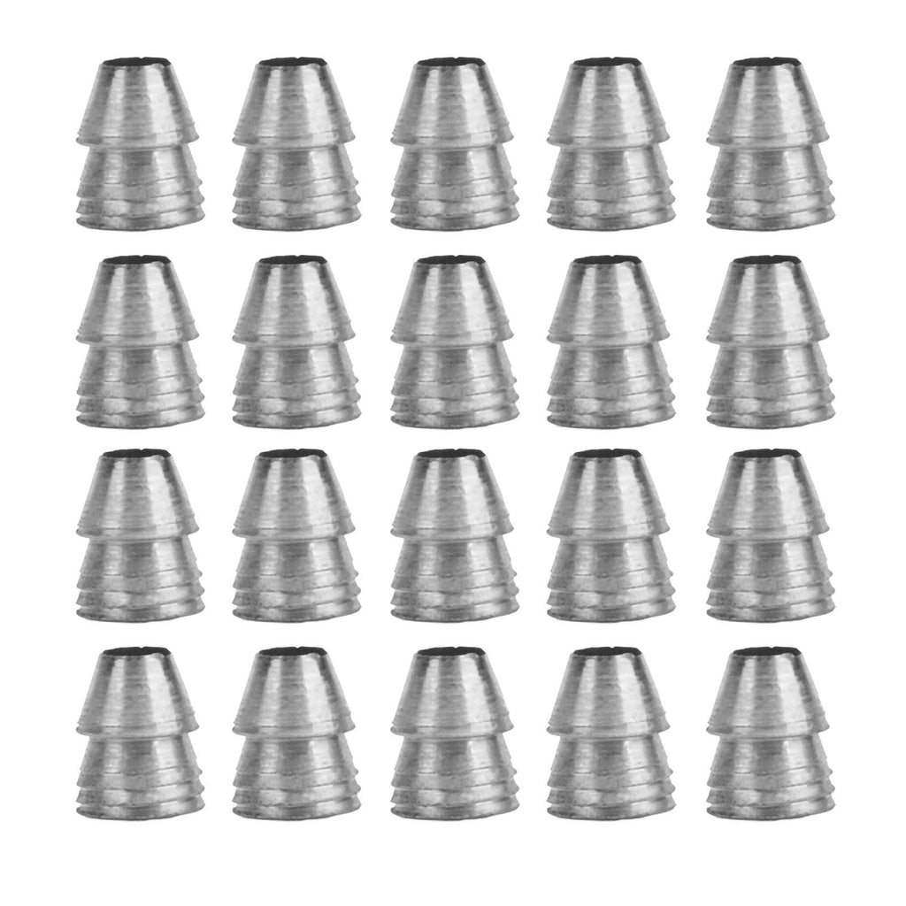 20pcs Safety Round Handle Wedges Steel Hammer Handle Splitting Wedge Set for Axe Claw Hammer Sledge Diameter 13mm / 0.51in