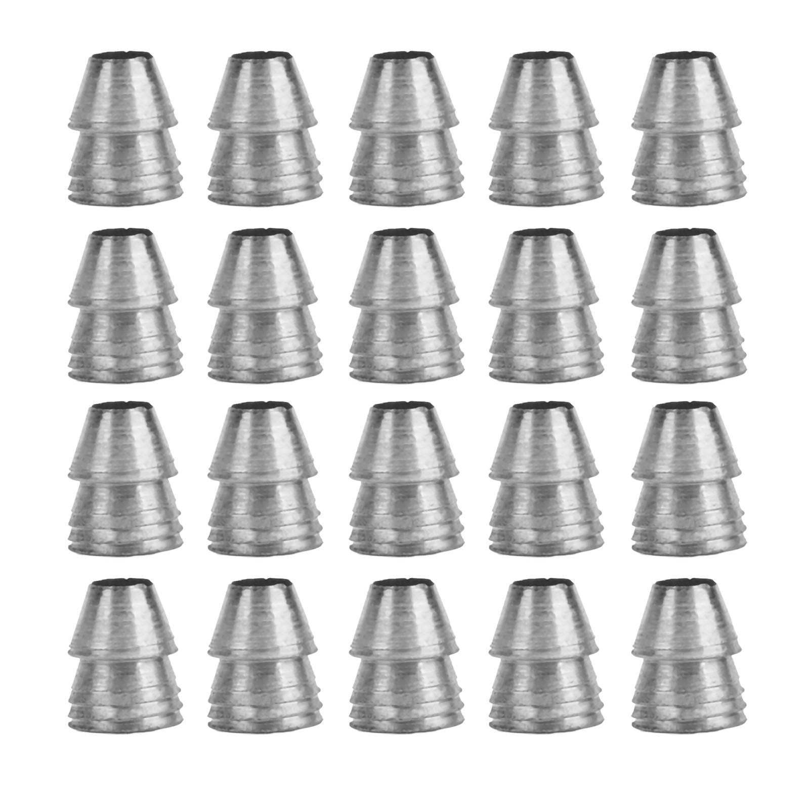 20pcs Safety Round Handle Wedges Steel Hammer Handle Splitting Wedge Set for Axe Claw Hammer Sledge Diameter 13mm / 0.51in