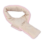 Electric Heating Scarf Evenly Heating Comfortable Skin Friendly Short Plush Pink USB Heated Scarf for Winter