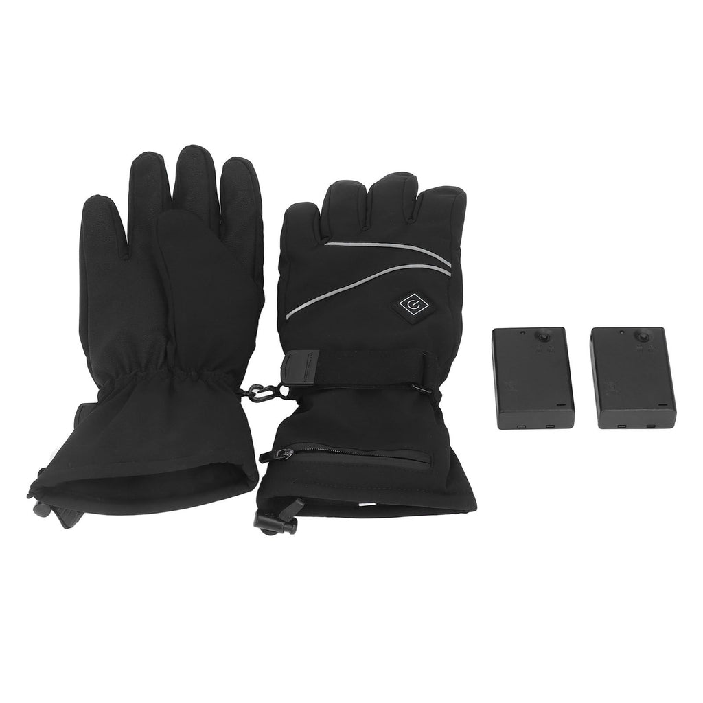 Heated Gloves Skiing Snowboarding Electric Battery Heated Gloves with 3 Heating Levels Skiing for Men Women L