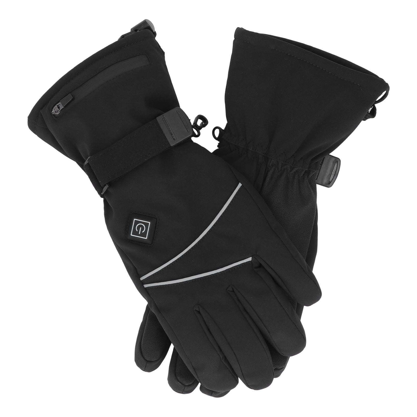 Heated Gloves Skiing Snowboarding Electric Battery Heated Gloves with 3 Heating Levels Skiing for Men Women L