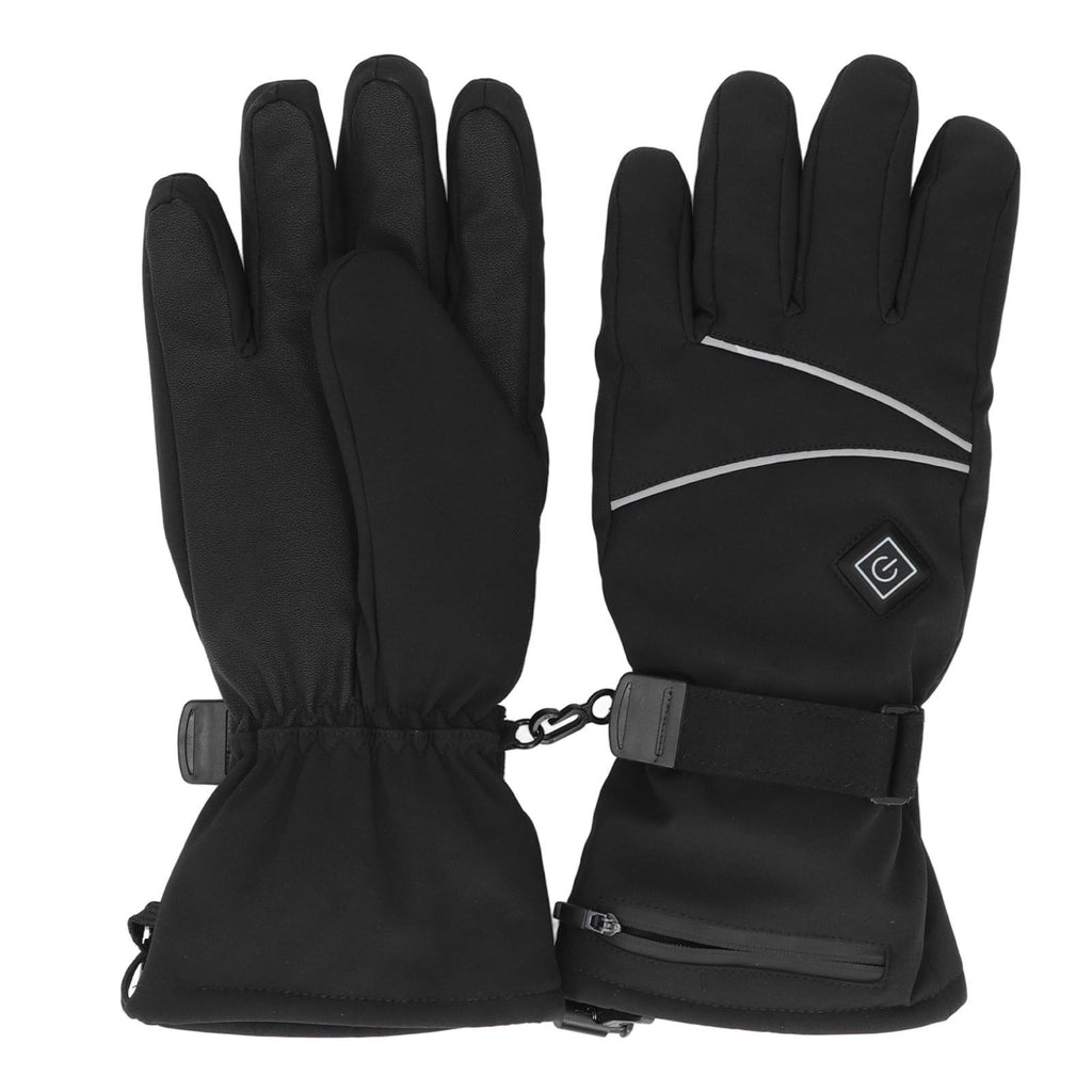 Heated Gloves Skiing Snowboarding Electric Battery Heated Gloves with 3 Heating Levels Skiing for Men Women XL