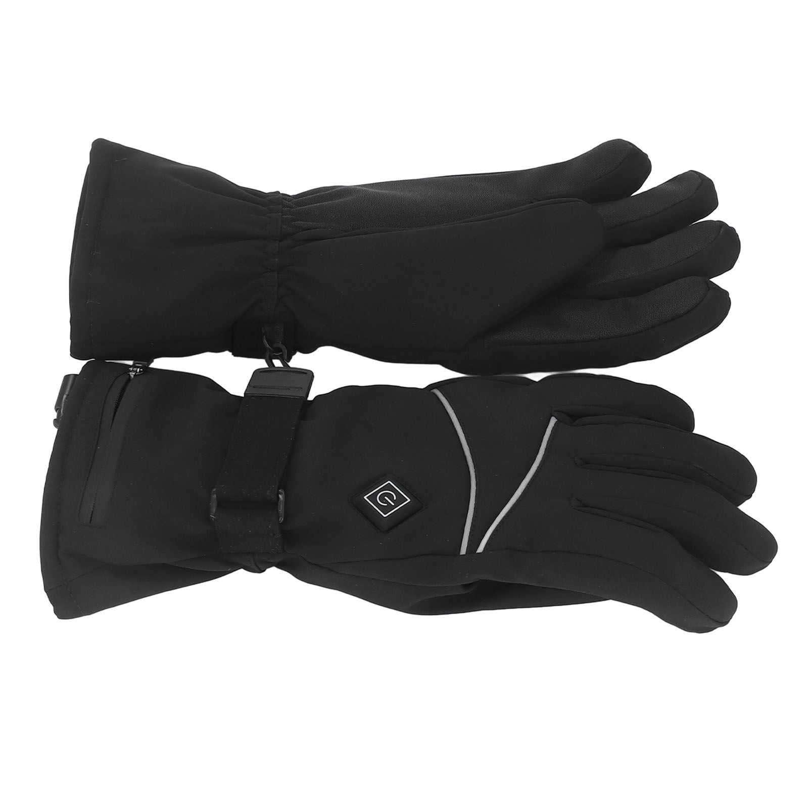 Heated Gloves Skiing Snowboarding Electric Battery Heated Gloves with 3 Heating Levels Skiing for Men Women XL