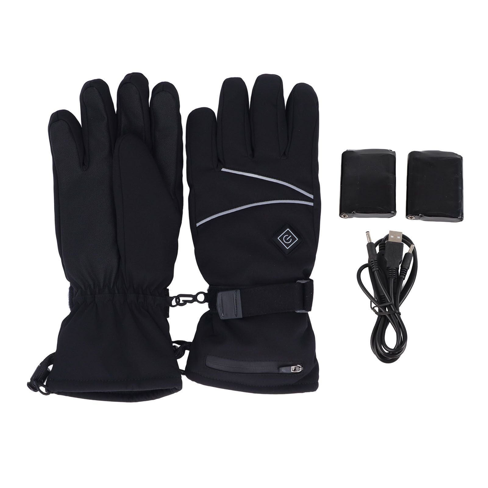 Electric Heating Gloves 3 Adjustable Temperature Lithium Battery Gloves for Outdoor Activities M