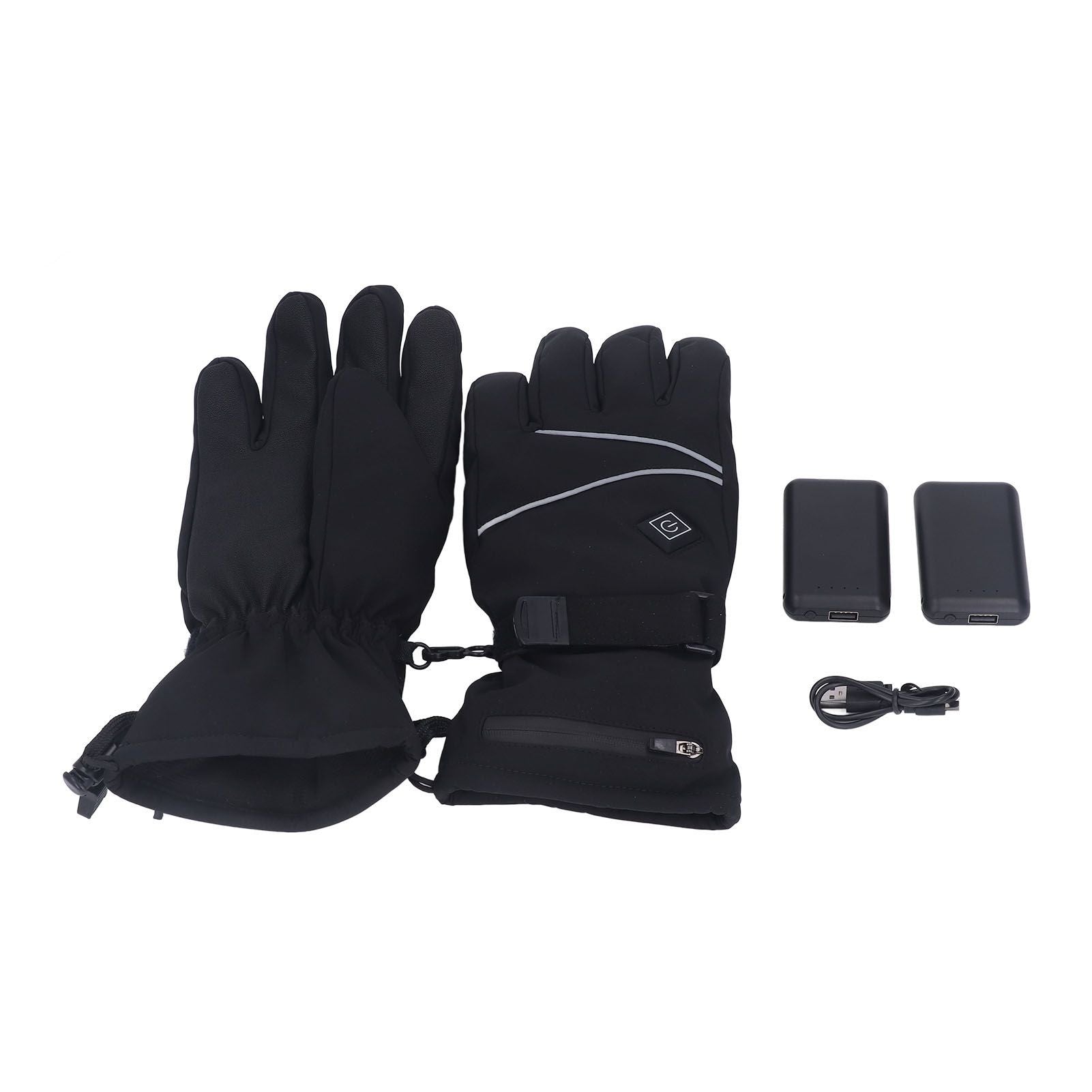 Electric Heating Gloves 3 Adjustable Temperature Lithium Battery Gloves for Outdoor Activities M