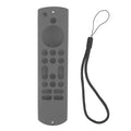 Remote Control Silicone Case Soft Safe Shockproof Waterproof Precise Cutout Fully Wrap Remote Cover for Amazon TV Dark Gray