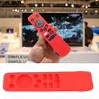 Soft Silicone Protective Case for Realme TV Stick Remote Control Anti Drop Protective Cover Red