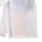 Adult Rain Poncho EVA Breathable Hooded Rain Poncho Outdoor Bike Cycling Raincoat for Men Women White XL