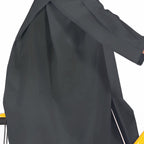 Adult Rain Poncho EVA Breathable Hooded Rain Poncho Outdoor Bike Cycling Raincoat for Men Women Black L