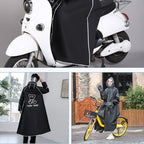 Adult Raincoat Rainstorm Proof Hiking Cycling Raincoat with Double Hat Brim Waterproof Zipper 902 Black 2XL 160‑175cm/63.0‑68.9in