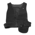 Heated Vest V Neck Fast Warmer Up Jacket USB Charge Electric Warming Heating for Winter Outdoor Men Women Black