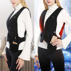 Heated Vest V Neck Fast Warmer Up Jacket USB Charge Electric Warming Heating for Winter Outdoor Men Women Black