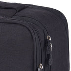 Travel Underwear Organizer Positive Ion Oxford Fabric Large Capacity Travel Bra Organizer for Underwear Women Travel Black
