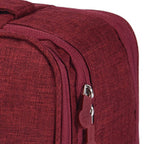 Travel Underwear Organizer Positive Ion Oxford Fabric Large Capacity Travel Bra Organizer for Underwear Women Travel Wine Red