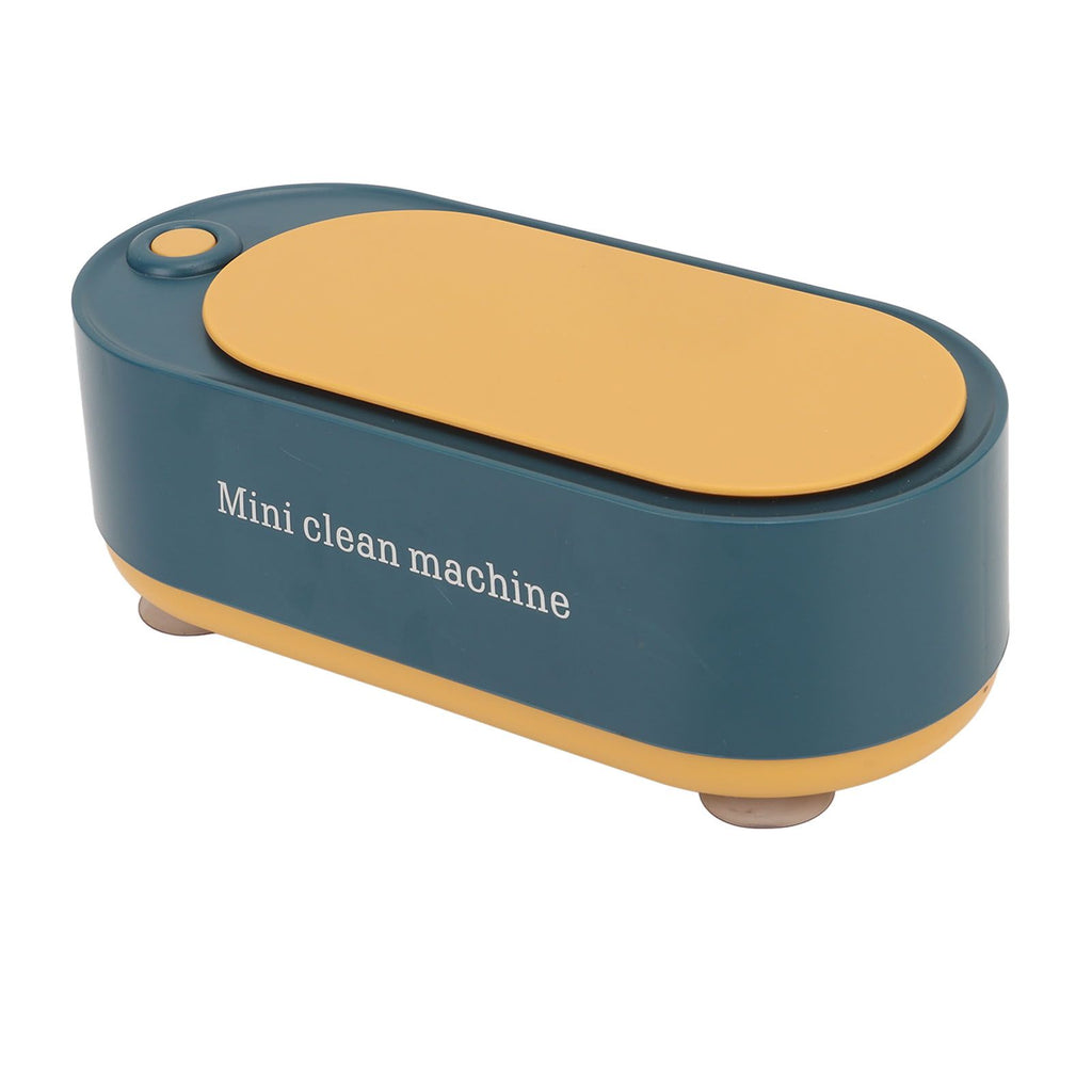 Mini Ultrasound Cleaning Machine High Frequency Portable Household Ultrasound Cleaner for Rings Glasses Coins Necklaces Dark Green