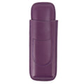 Cigar Case Elegant Vintage Hand Crafted Slim Portable 2 Fingers Cigar Holder for Travel Party Business Purple