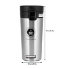 380ml Coffee Mug with Strainer Portable Thermal Cup Water Bottle for Home Office Travel