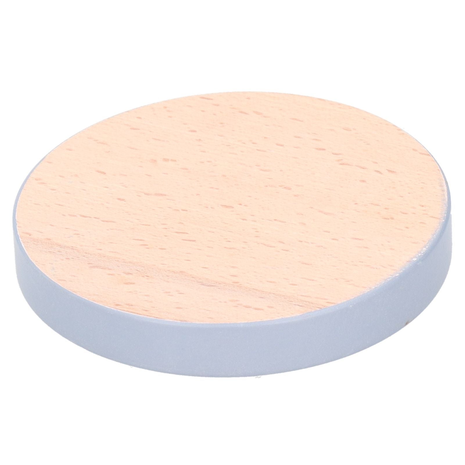 Round Wood Coaster Placemat Round Heat Resistant Drink Mat Cup Pad for Home KitchenGray