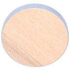 Round Wood Coaster Placemat Round Heat Resistant Drink Mat Cup Pad for Home KitchenGray