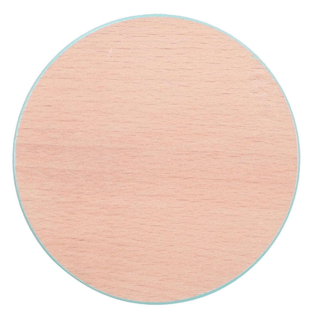 Round Wood Coaster Placemat Round Heat Resistant Drink Mat Cup Pad for Home KitchenBlue