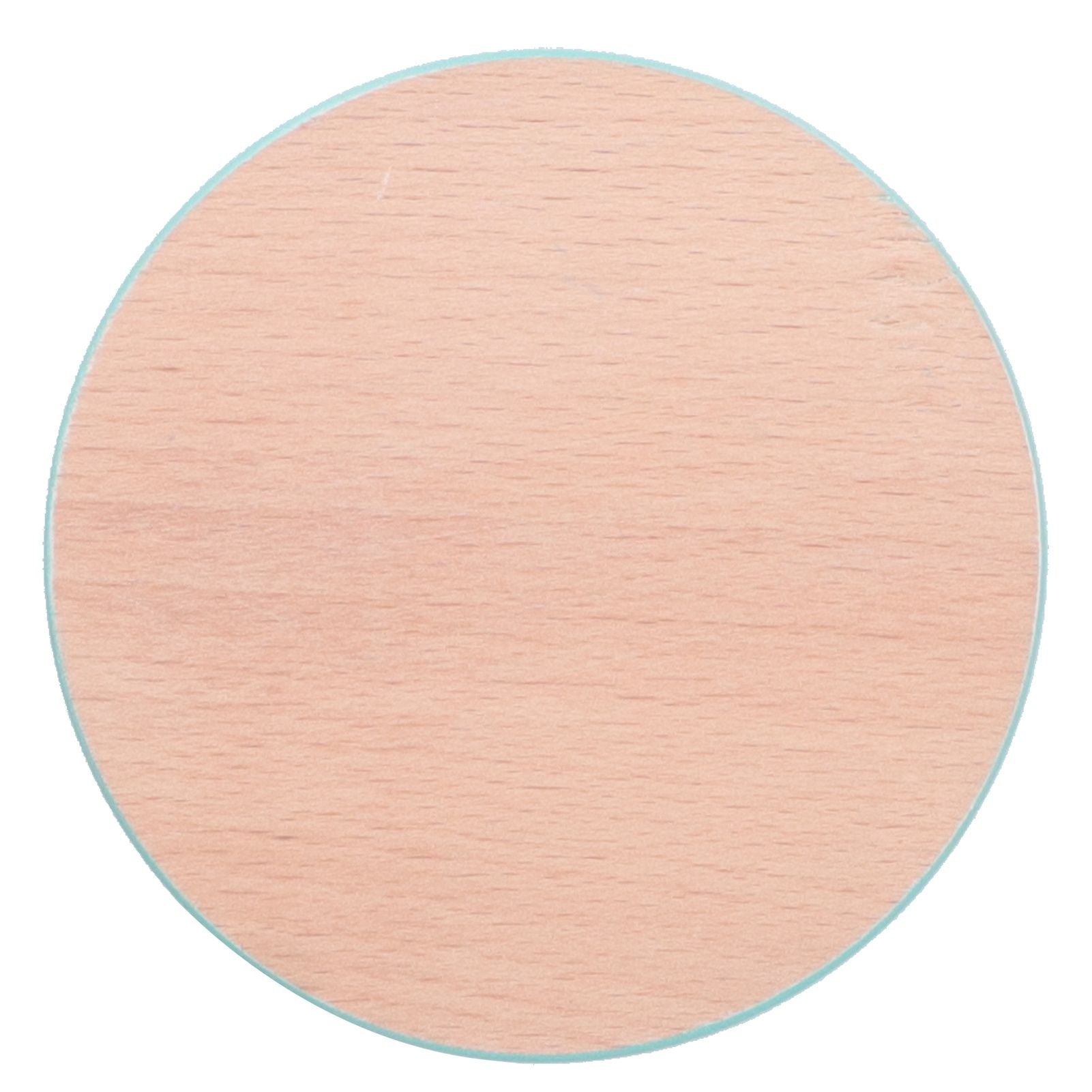 Round Wood Coaster Placemat Round Heat Resistant Drink Mat Cup Pad for Home KitchenBlue