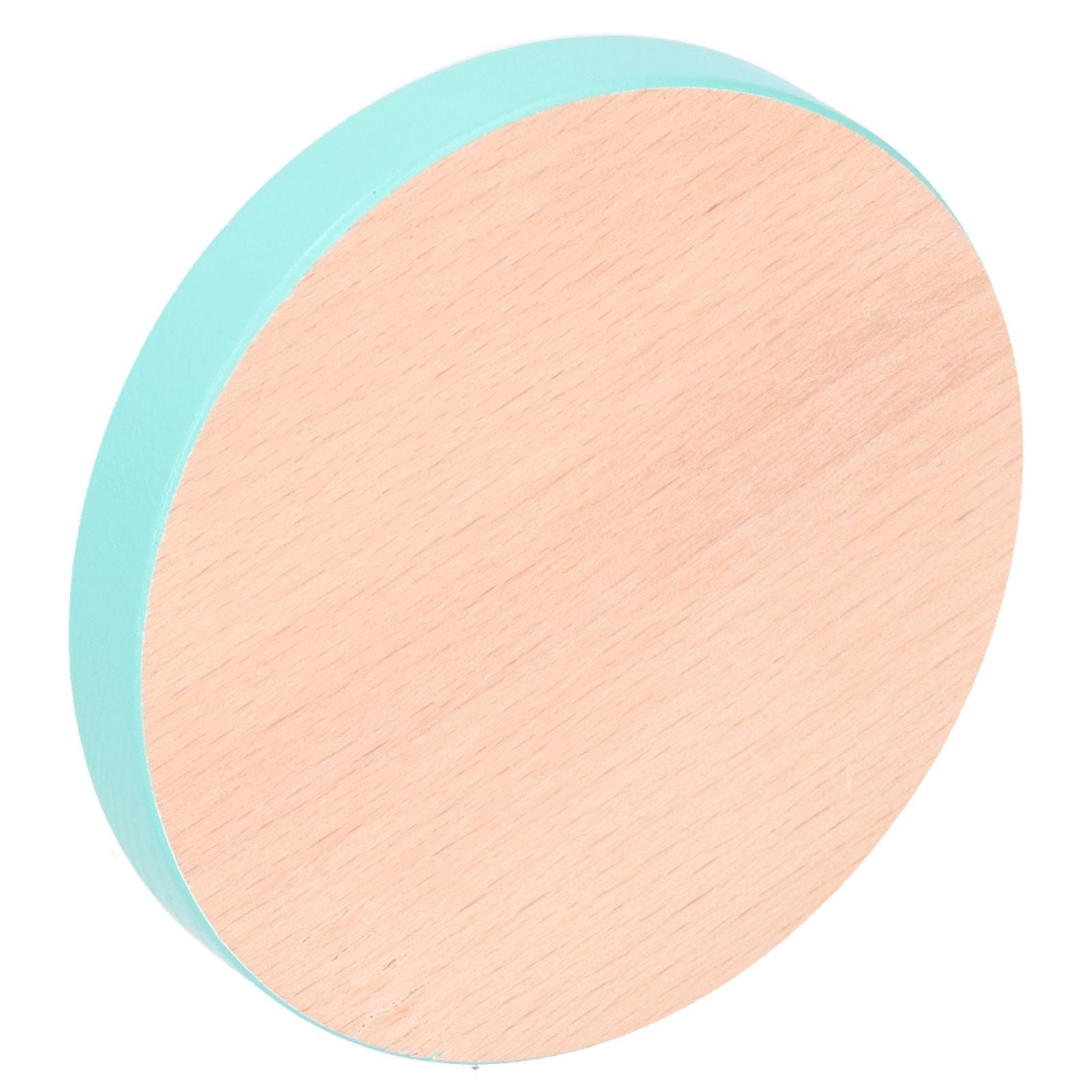 Round Wood Coaster Placemat Round Heat Resistant Drink Mat Cup Pad for Home KitchenBlue