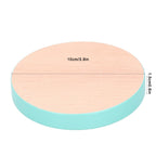 Round Wood Coaster Placemat Round Heat Resistant Drink Mat Cup Pad for Home KitchenBlue