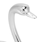 7Pcs/Set Zinc Alloy Dinnerware Swan Holder Tableware with 3 Spoons 3 Forks Home Decoration