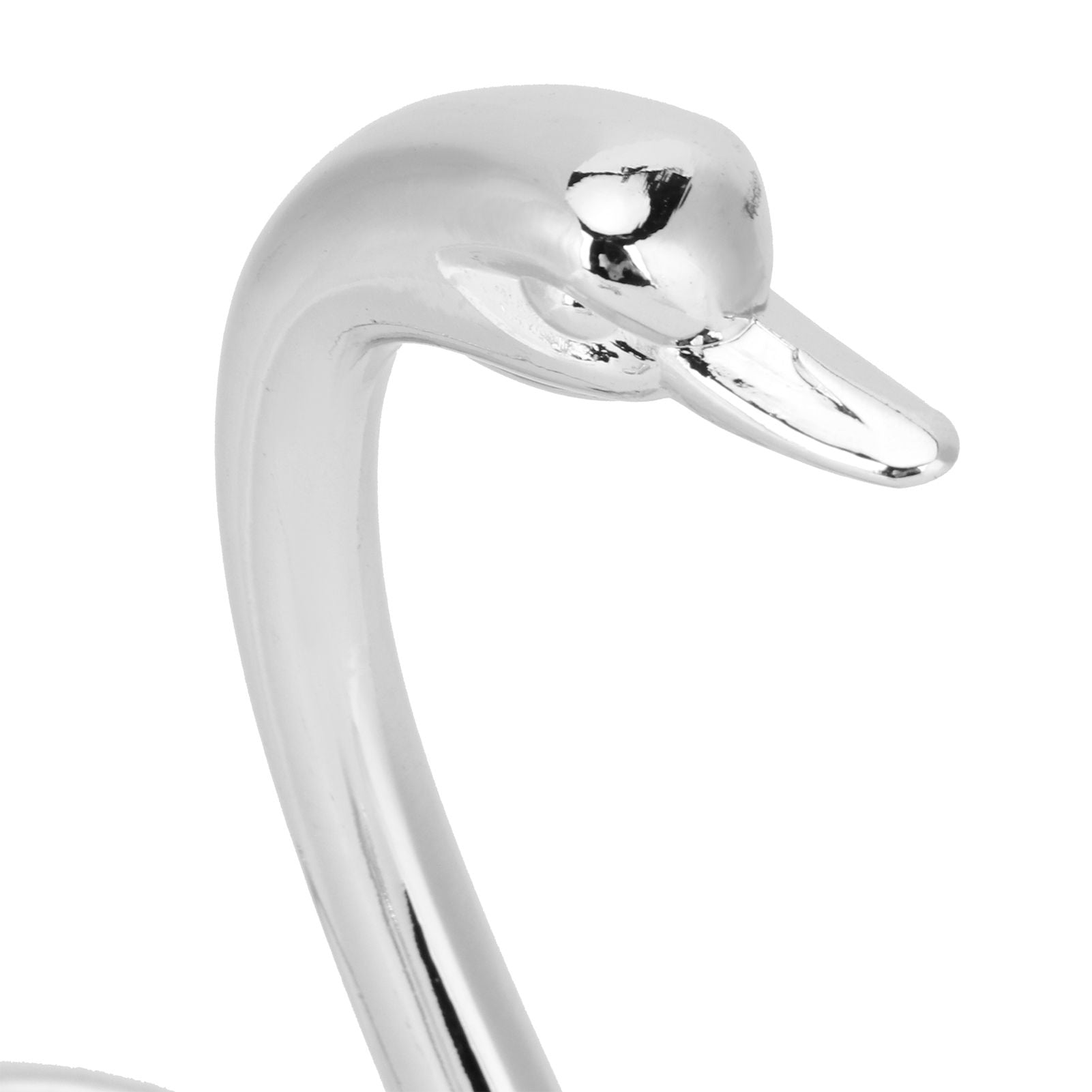 7Pcs/Set Zinc Alloy Dinnerware Swan Holder Tableware with 3 Spoons 3 Forks Home Decoration