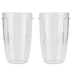 2Pcs Juicer Cup Transparent Mug Replacement Food Blender Accessory Fit for 600W 900W