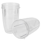 2Pcs Juicer Cup Transparent Mug Replacement Food Blender Accessory Fit for 600W 900W