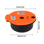 Coffee Capsule Reusable Refillable Coffee Filter Cup with Spoon Brush Coffee Accessories60ML