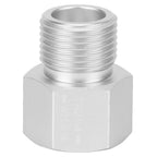 TR21x4 to W21.8‑14 Adapter Aluminum Soda Cylinder CO2 Tank Converter Silver