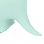 Cute Silicone Baby Feeding Bowl Spoon Set with Suction Base Non-Slip Tableware for InfantLight Green