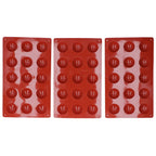 3Pcs Cake Mold 15 Hole Hemispherical Silicone Chocolate Mold Food Grade Dessert Bakeware