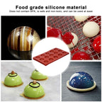 3Pcs Cake Mold 15 Hole Hemispherical Silicone Chocolate Mold Food Grade Dessert Bakeware
