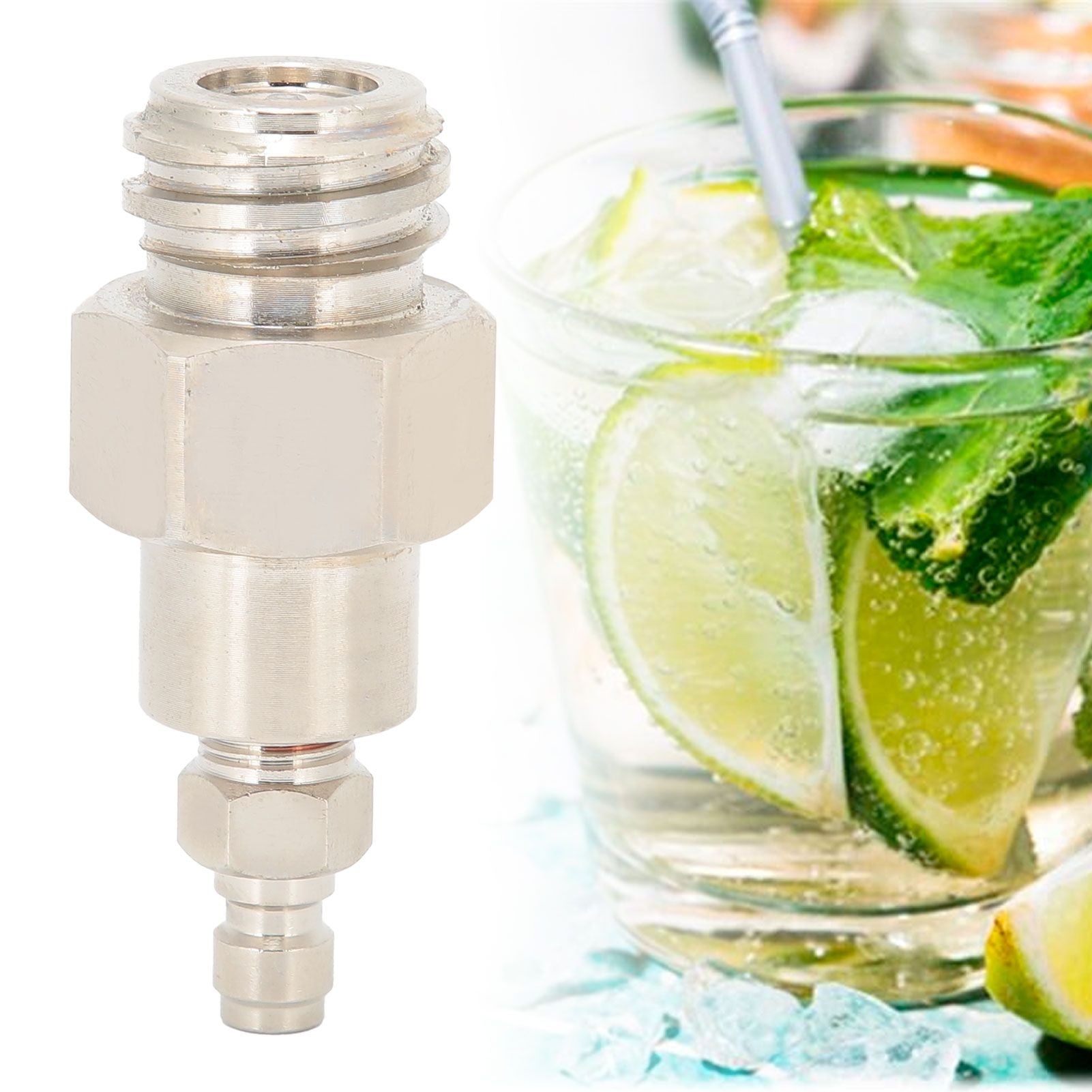 8mm CO2 Tank Adapter Male Thread TR21-4 Quick Disconnect Connector for Soda Club