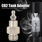 8mm CO2 Tank Adapter Male Thread TR21-4 Quick Disconnect Connector for Soda Club