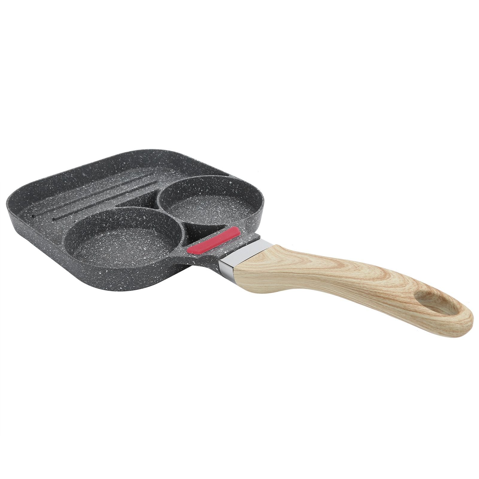 Egg Pan Aluminum Non Stick Breakfast Cooker Frying Omelet Pot Kitchen Accessory Black