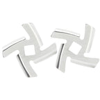2Pcs Meat Grinder Blade 304 Stainless Steel Grinding Plate Disc Accessory for 5#/B Type Grinder(8MM Square Hole Crossed Blade )