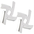 2Pcs Meat Grinder Blade 304 Stainless Steel Grinding Plate Disc Accessory for 5#/B Type Grinder(8MM Square Hole Crossed Blade )