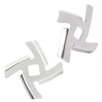 2Pcs Meat Grinder Blade 304 Stainless Steel Grinding Plate Disc Accessory for 5#/B Type Grinder(8MM Square Hole Crossed Blade )