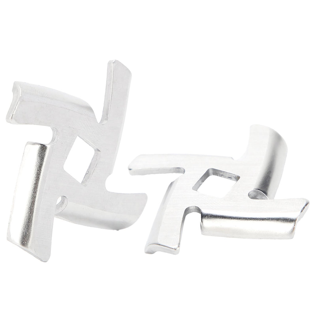 2Pcs Meat Grinder Blade 304 Stainless Steel Grinding Plate Disc Accessory for 5#/B Type Grinder(8MM Square Hole Crossed Blade )